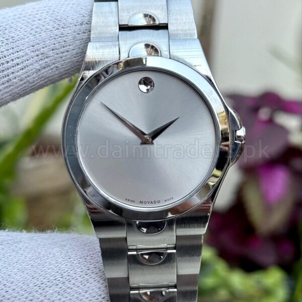 MOVADO Luno Sport 0605557 Silver Museum Dial 40mm Quartz Swiss Mens