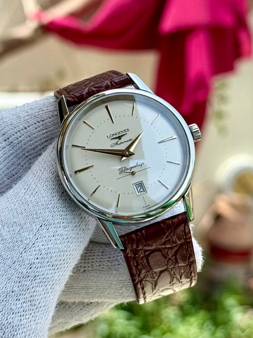 LONGINES Flagship L4.795.4.78.2 Swiss Mens Auto – photo 2