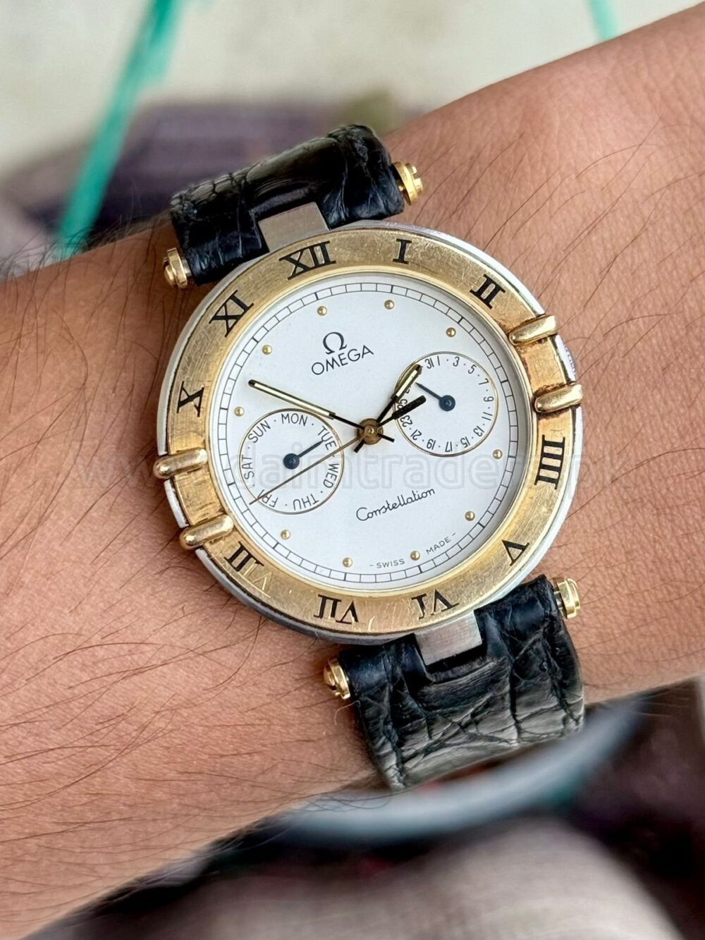 OMEGA Constellation 196.1070 White Dial Two-Tone 35mm Quartz Swiss Mens – photo 2