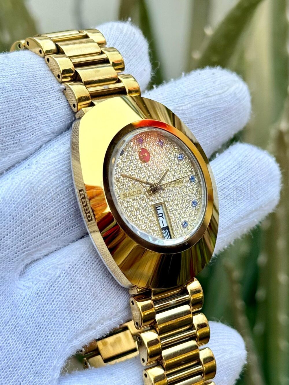 RADO DiaStar Original 031 Neelam R12413314 Gold-Tone Day-Date Automatic Swiss Mens – photo 2