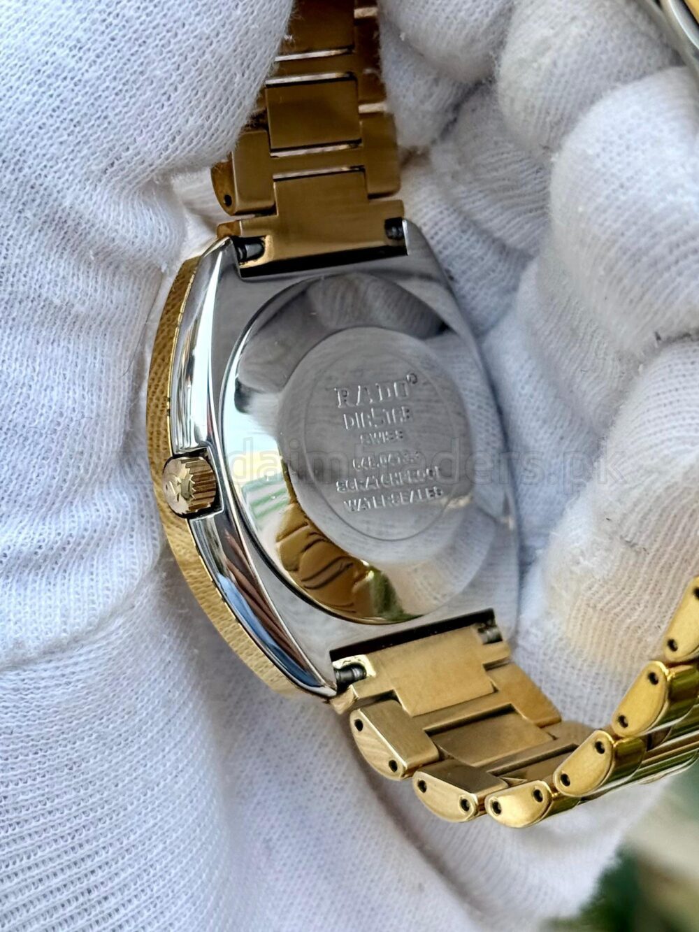 RADO DiaStar Original 031 Neelam R12413314 Gold-Tone Day-Date Automatic Swiss Mens – photo 3