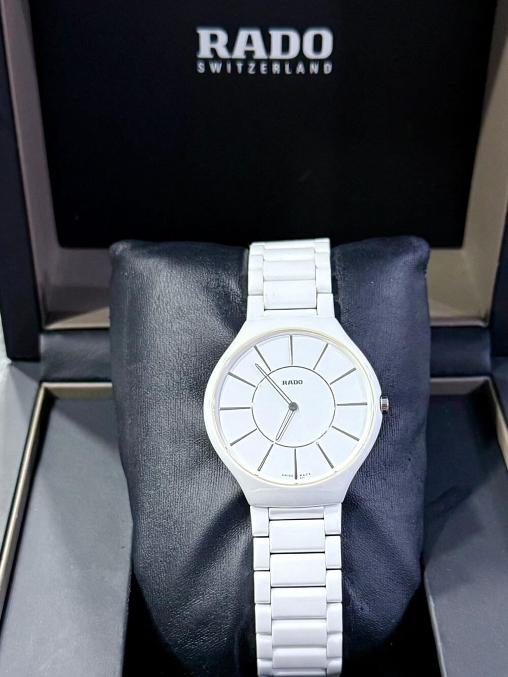 RADO True Thinline R27957112 White Dial White Ceramic 39mm Quartz Swiss Mens – photo 4