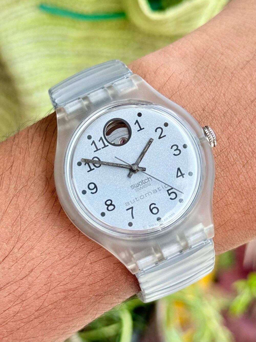 SWATCH Virtual Automatic SAK128 Silver Dial 38mm Swiss Mens – photo 2