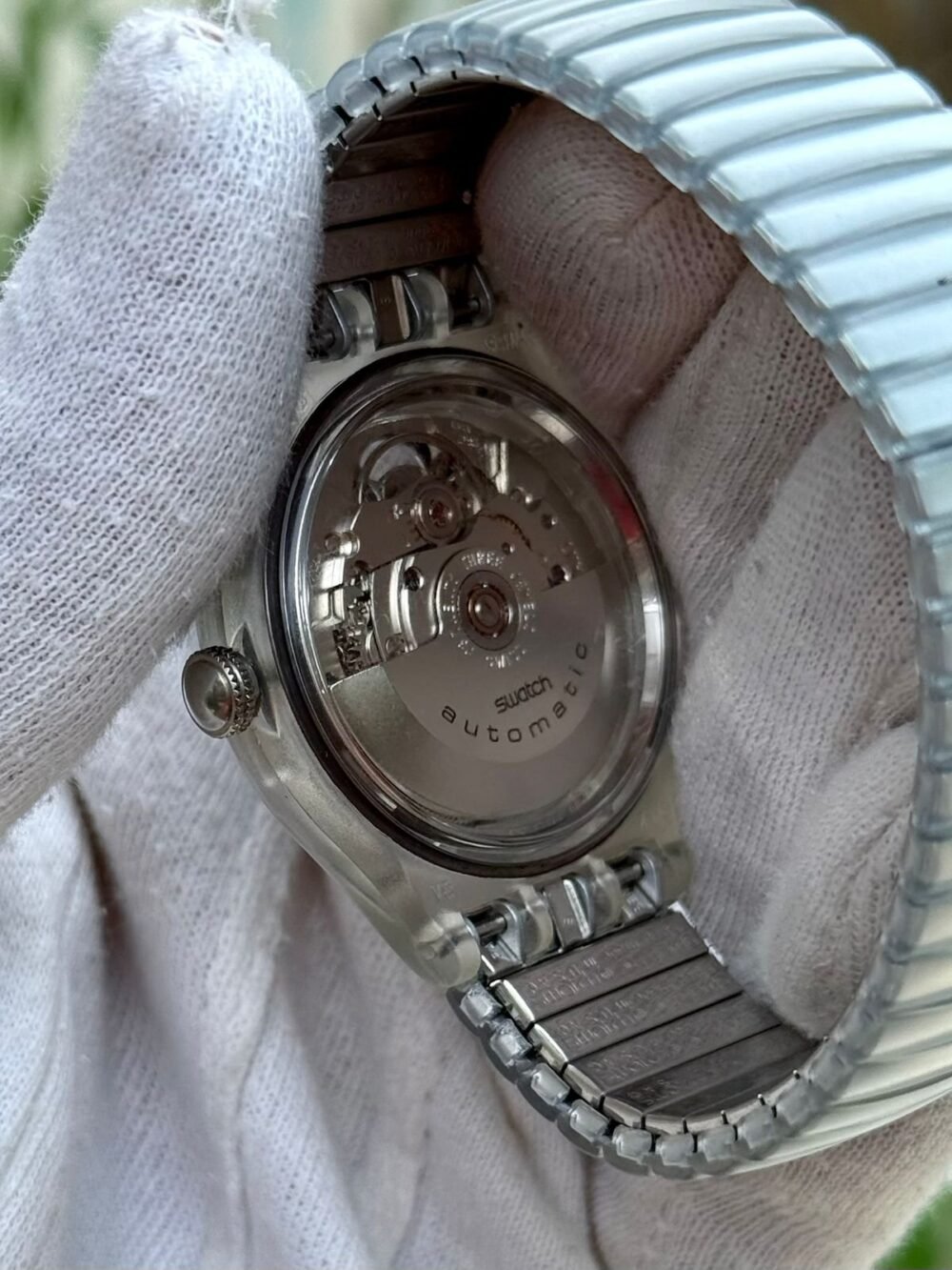 SWATCH Virtual Automatic SAK128 Silver Dial 38mm Swiss Mens – photo 4