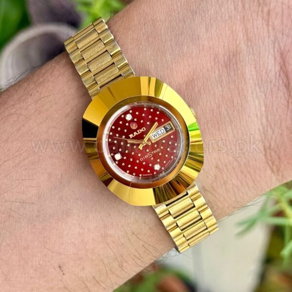 RADO DiaStar 562.0056.3 Maroon Dial Gold-Tone Automatic Swiss Ladies