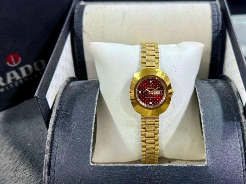 RADO DiaStar Maroon  562.0056.3 Swiss Ladies Auto - Image 4