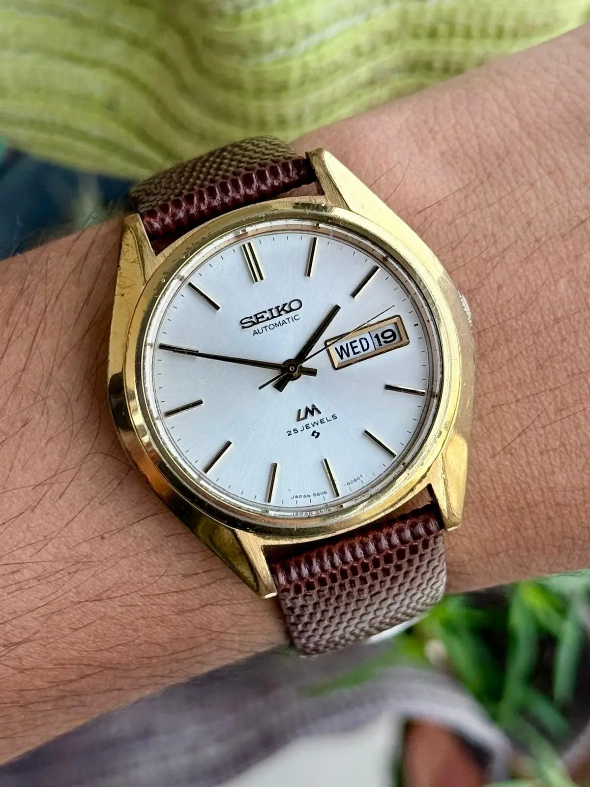 SEIKO LM Vintage 5606-8030 Japan Mens Auto - Image 2