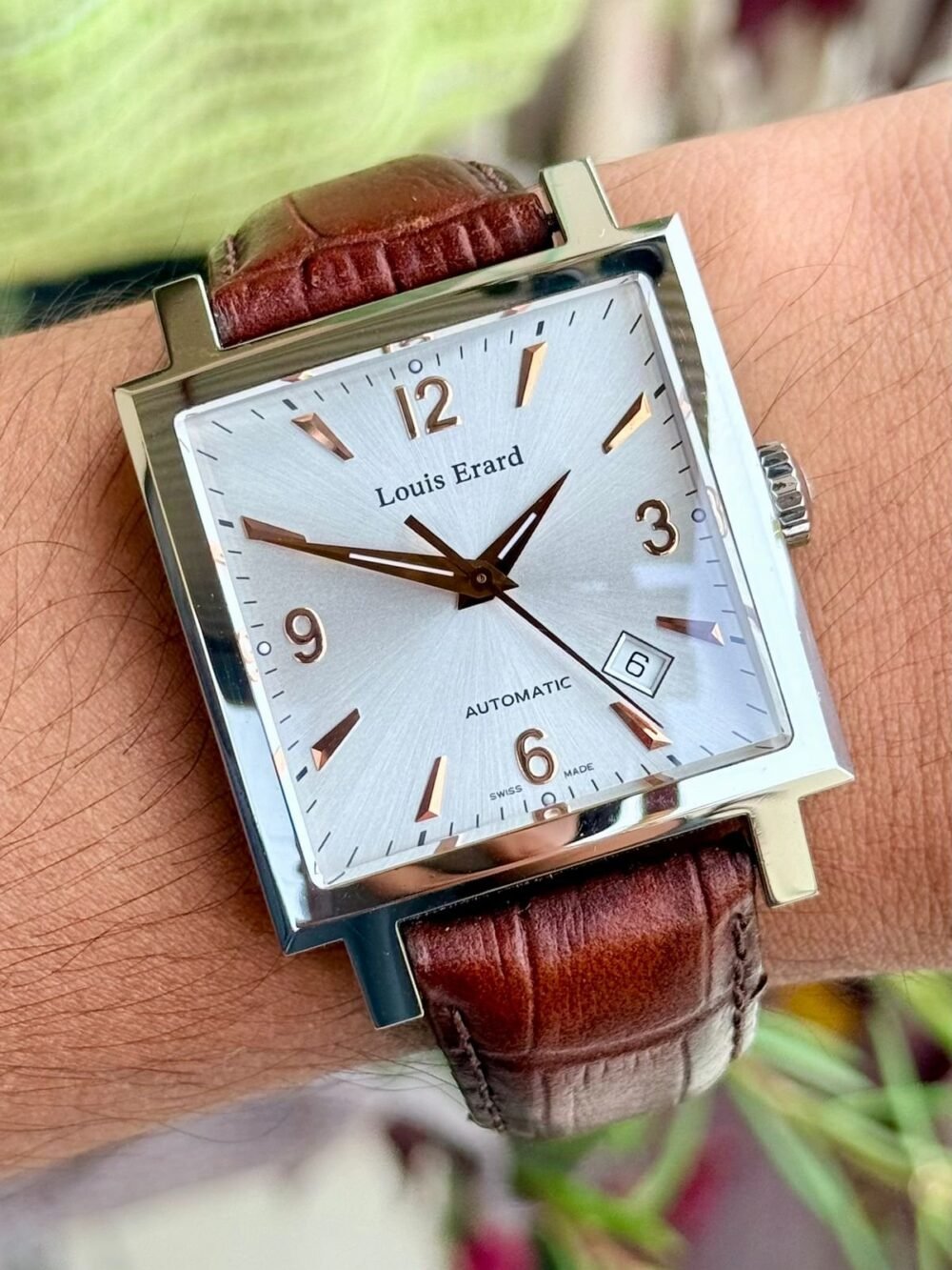 Louis Erard Le Karree 69500AA01 Swiss Mens Auto – photo 2