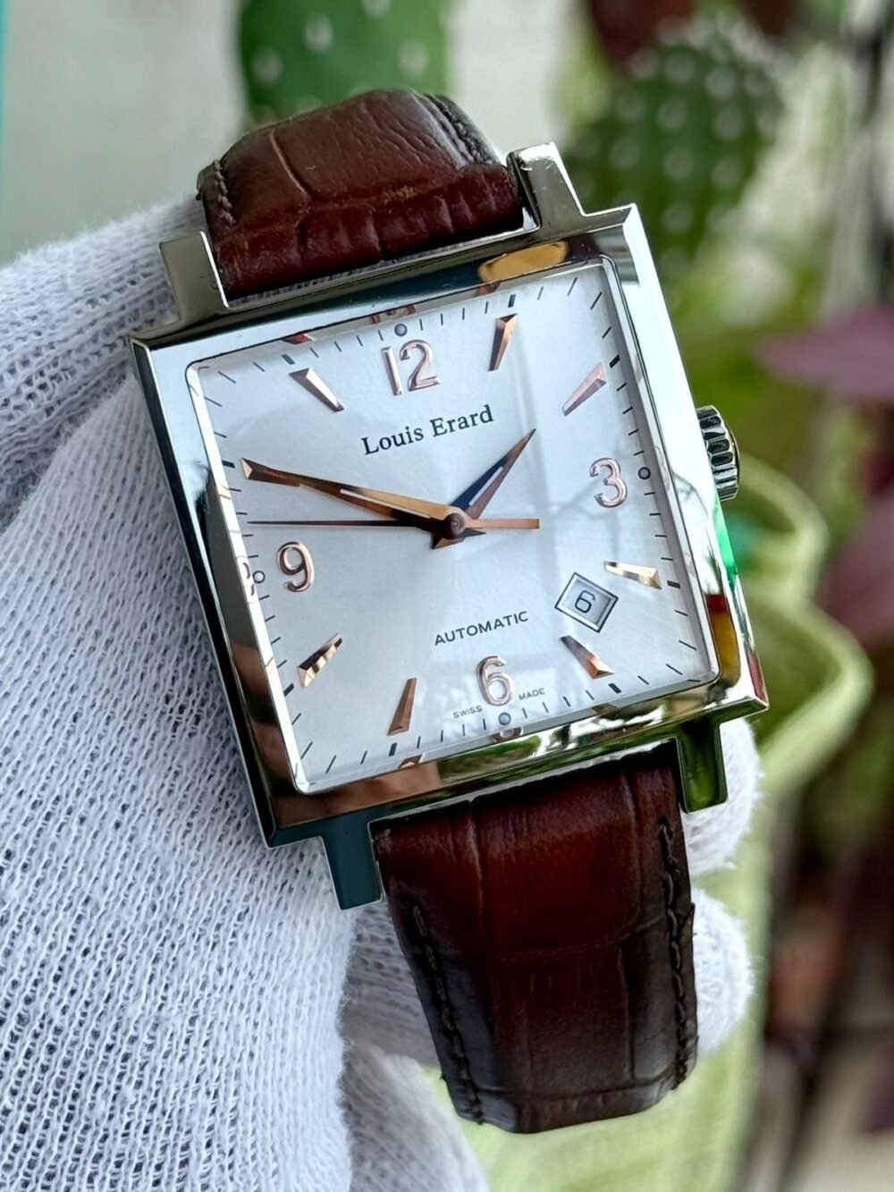 Louis Erard Le Karree 69500AA01 Swiss Mens Auto – photo 3
