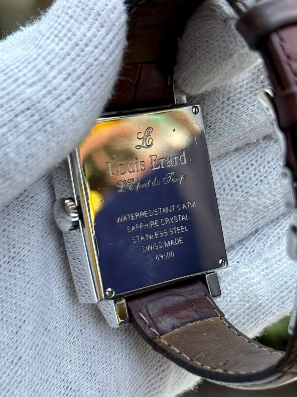 Louis Erard Le Karree 69500AA01 Swiss Mens Auto – photo 4
