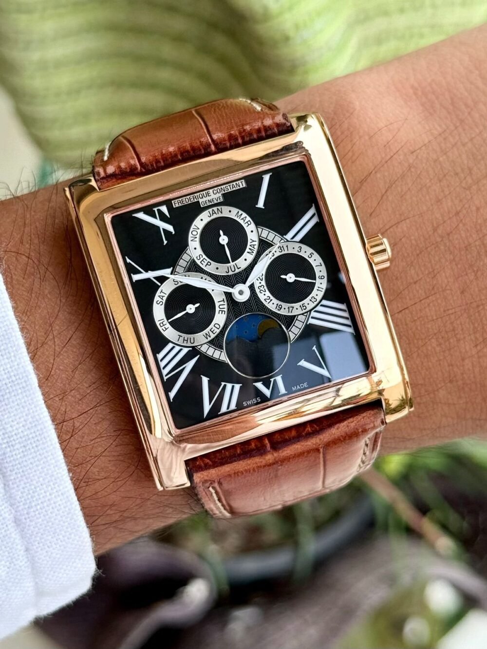 Frederique Constant Frédérique Constant Carre FC265X3C24 Swiss Mens Quartz – photo 2