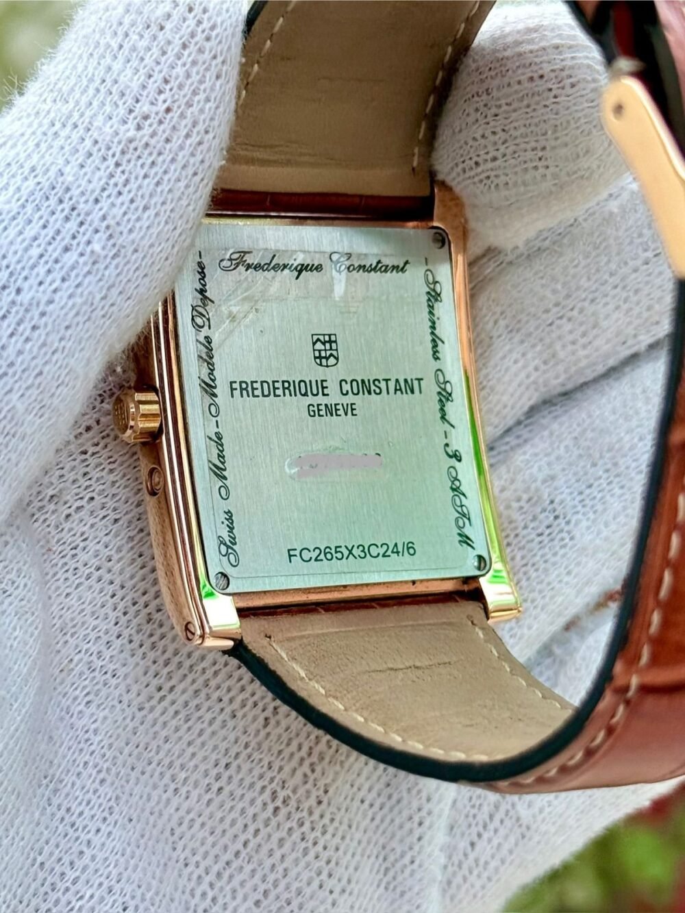 Frederique Constant Frédérique Constant Carre FC265X3C24 Swiss Mens Quartz – photo 4