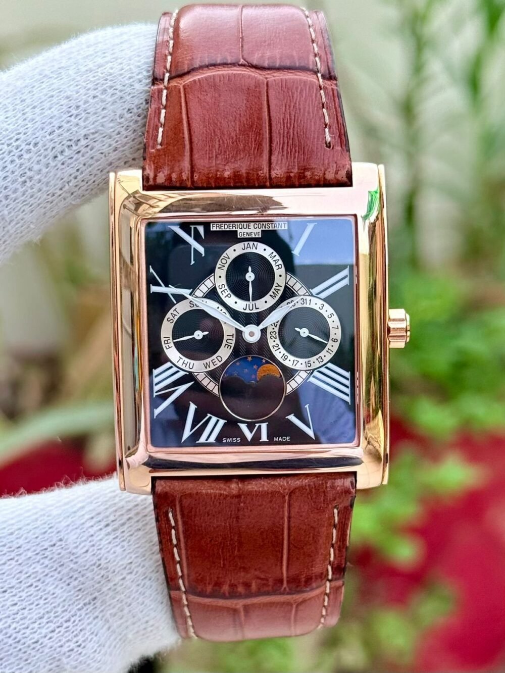 Frederique Constant Frédérique Constant Carre FC265X3C24 Swiss Mens Quartz