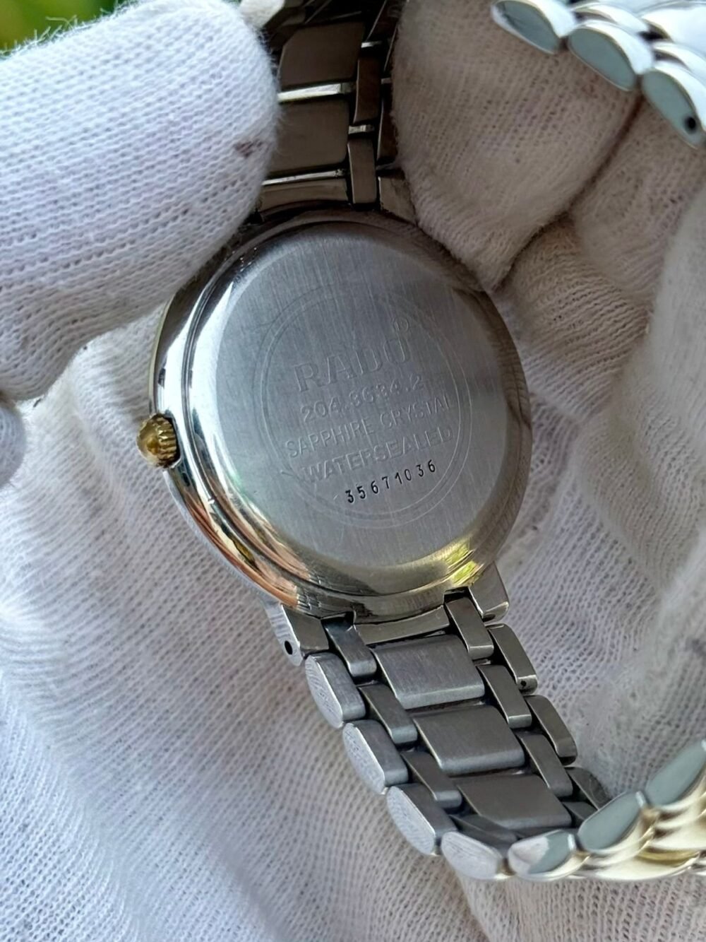 RADO LeSoir 204.3634.2 Champagne Dial Steel 36mm Slim Quartz Swiss Mens – photo 4