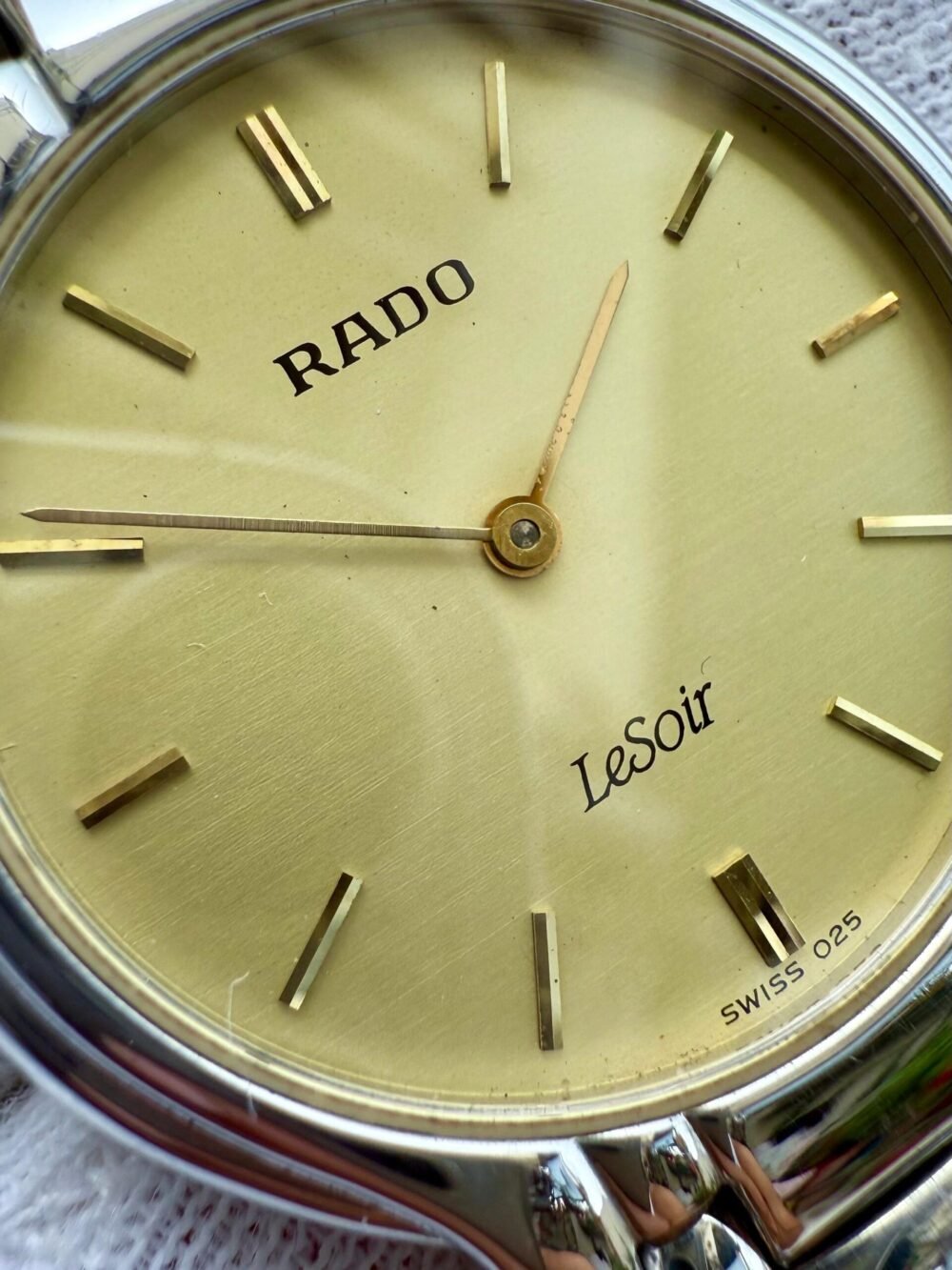 RADO LeSoir 204.3634.2 Champagne Dial Steel 36mm Slim Quartz Swiss Mens – photo 3