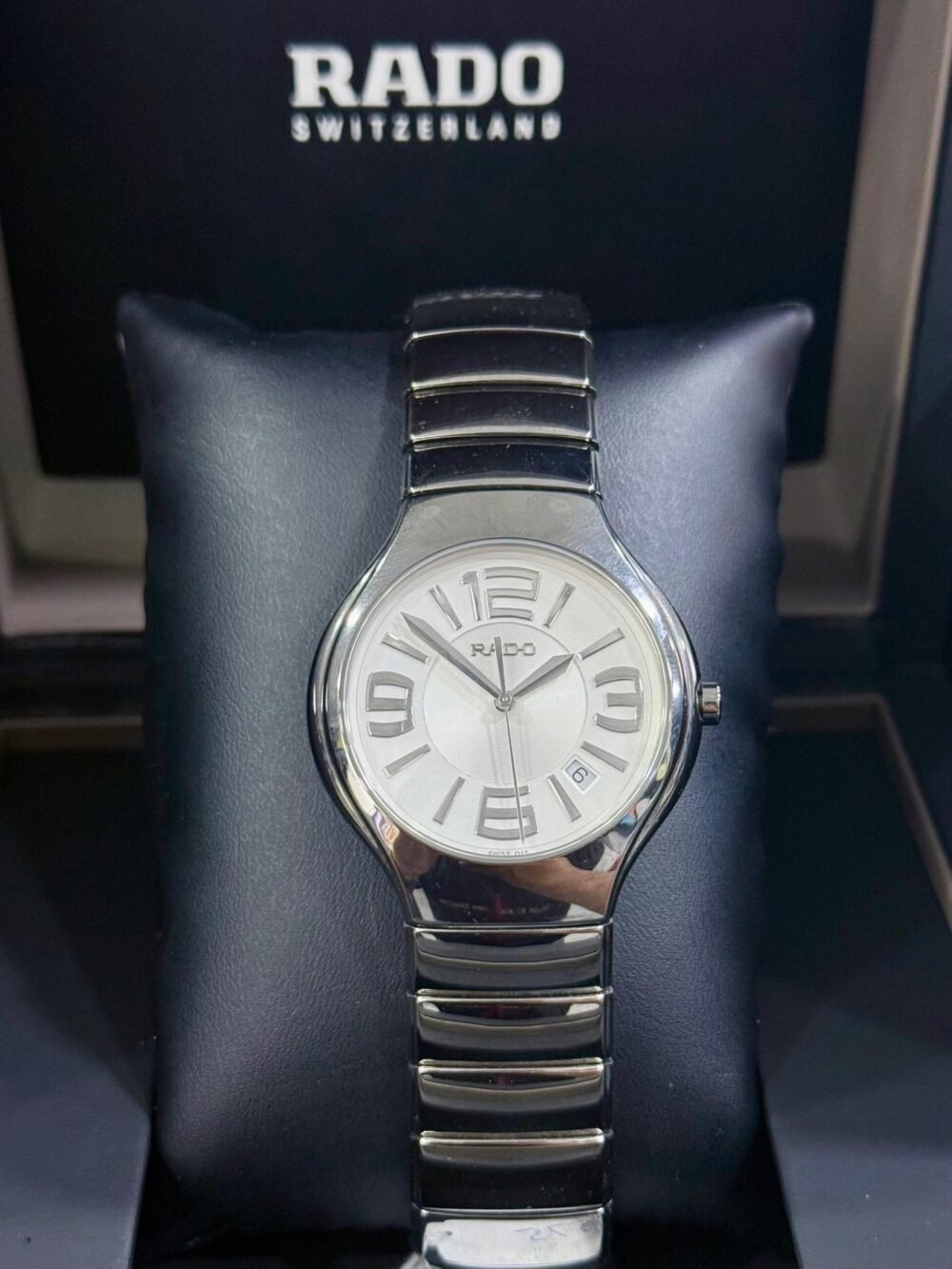 RADO True R27654112 White Dial Platinum-Tone Ceramic 40mm Quartz Swiss Mens – photo 4