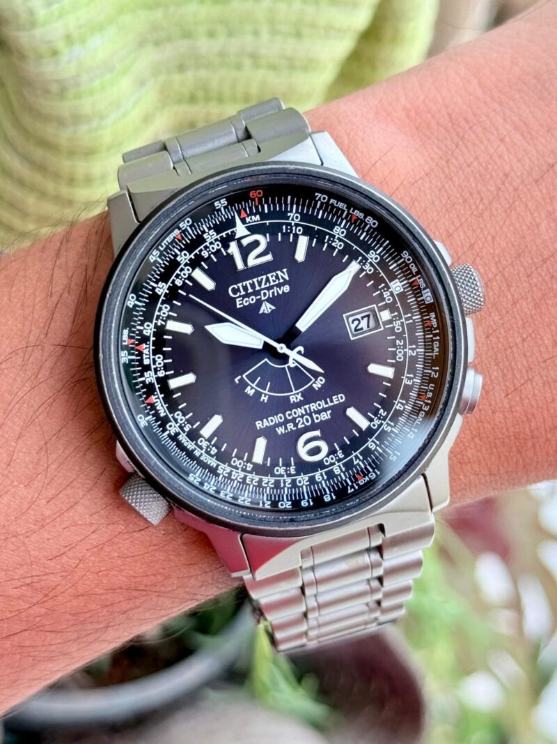 CITIZEN PILOT AS2031-57E Eco drive Japan Mens
