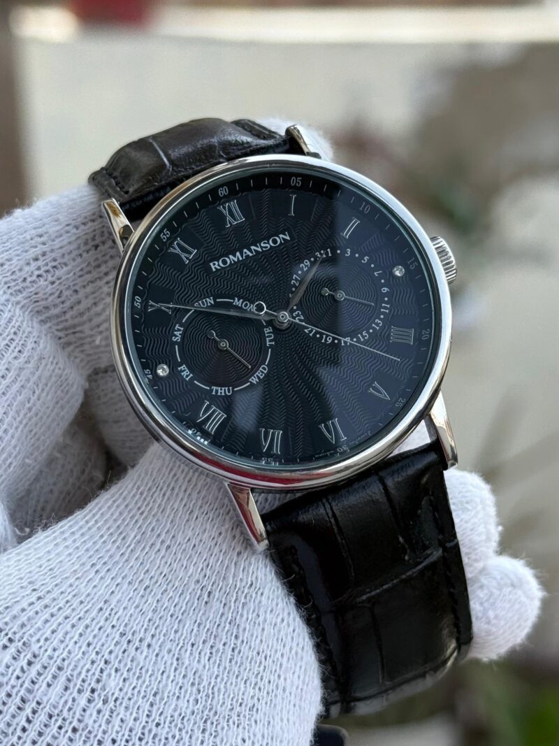 ROMANSON Day Date TL1275BMW Swiss Mens Quartz