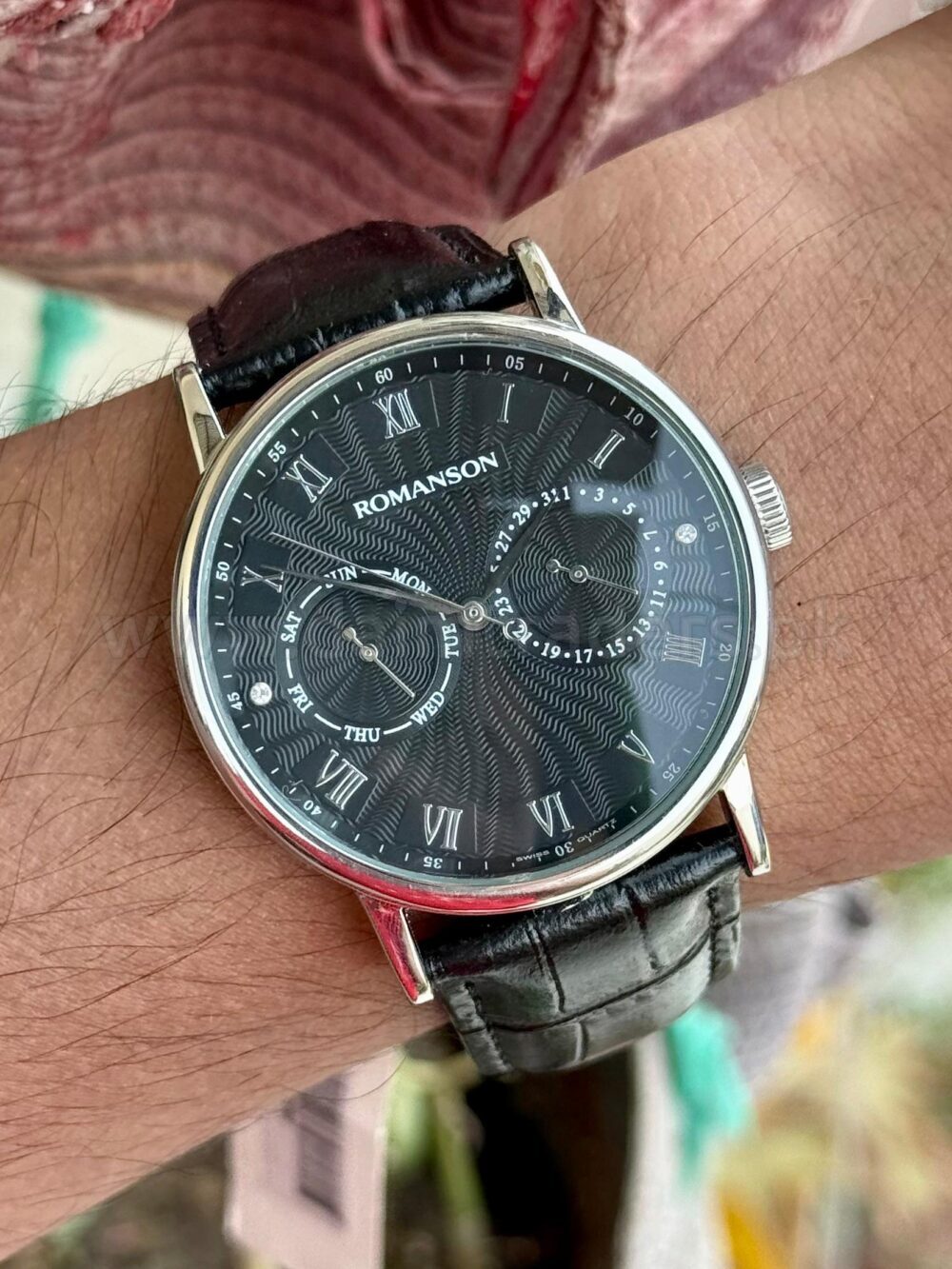 ROMANSON Day Date TL1275BMW Swiss Mens Quartz – photo 2