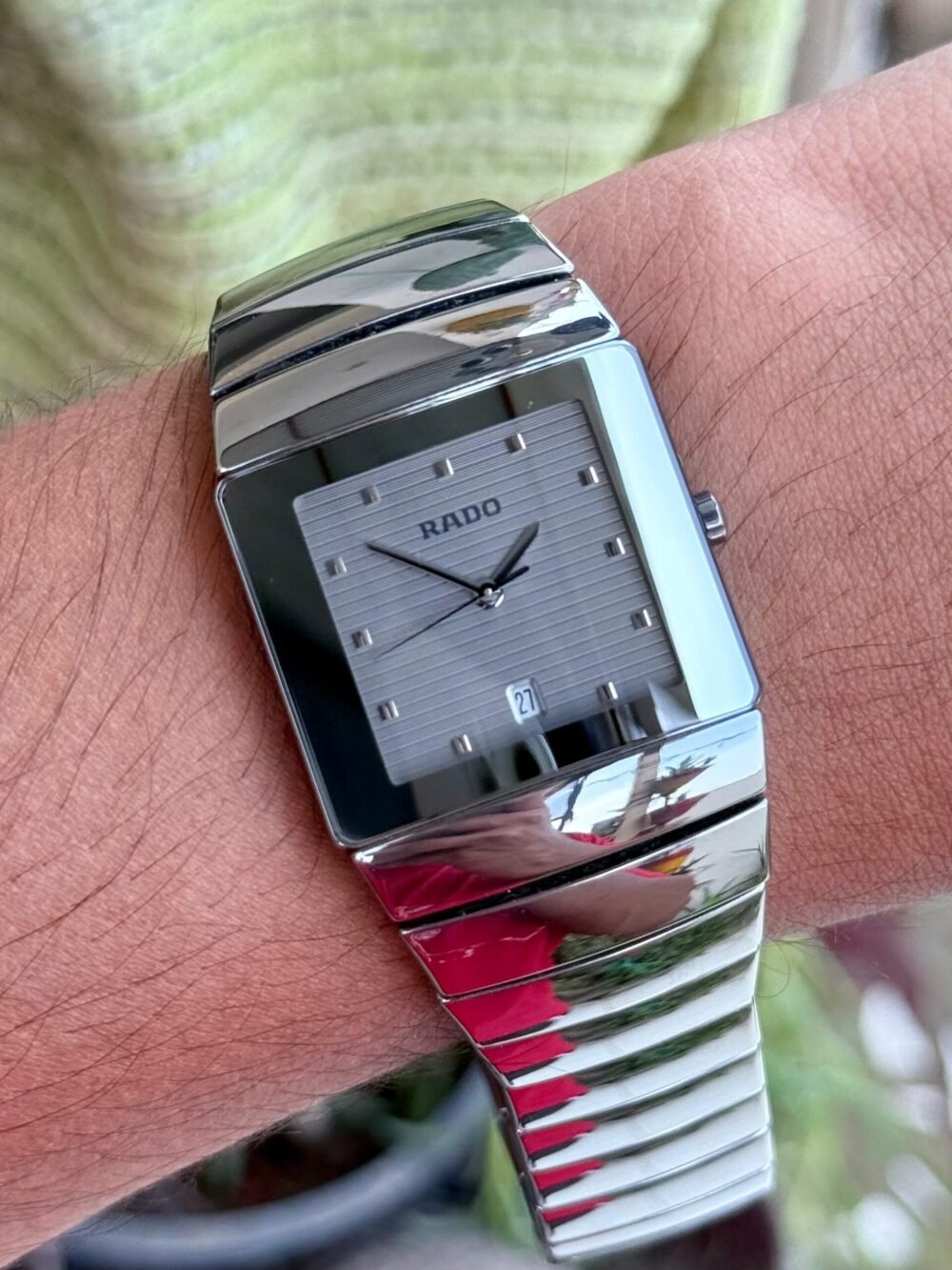 RADO Sintra R13332122 Silver Dial Ceramic Quartz Swiss Mens