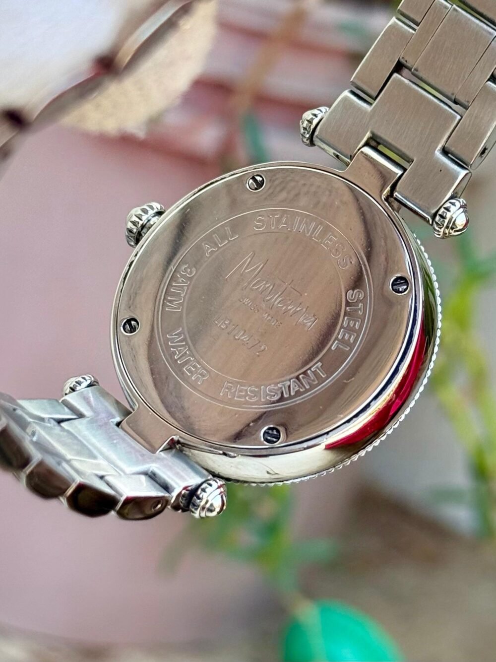 MARTANA Mother of Pearl Dolphin Dial Crystal Bezel 38mm Quartz Swiss Mens – photo 4