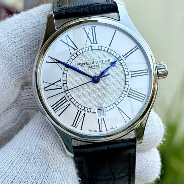 Frederique Constant FC-303WRB5B6 White Roman Dial Automatic Swiss Mens