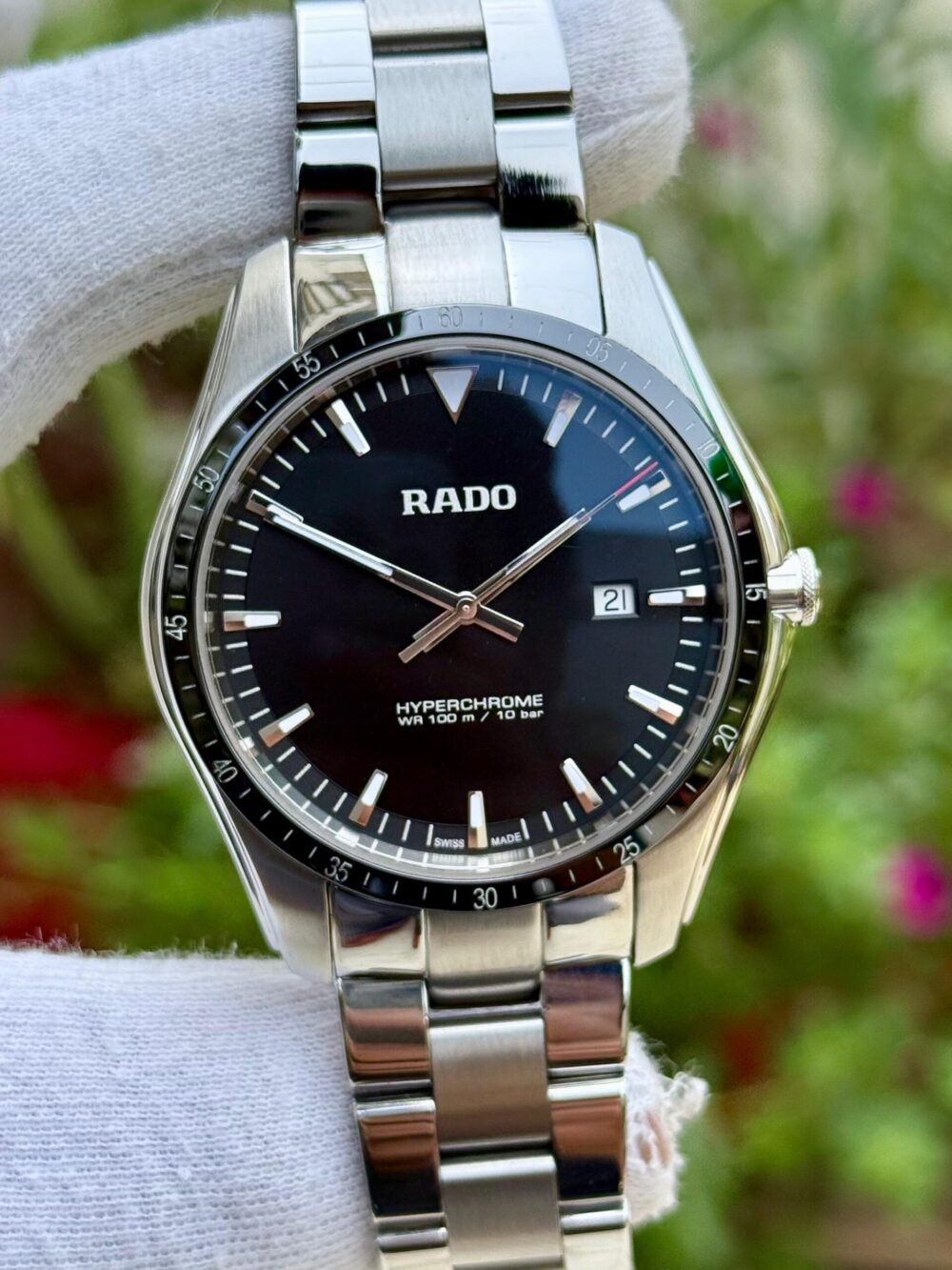 RADO HyperChrome R32502153 Black Dial 44mm Quartz Swiss Mens – photo 2
