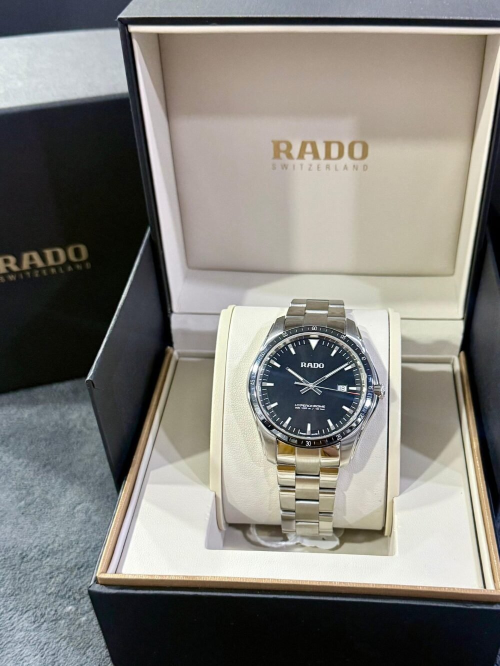 RADO HyperChrome R32502153 Black Dial 44mm Quartz Swiss Mens – photo 4
