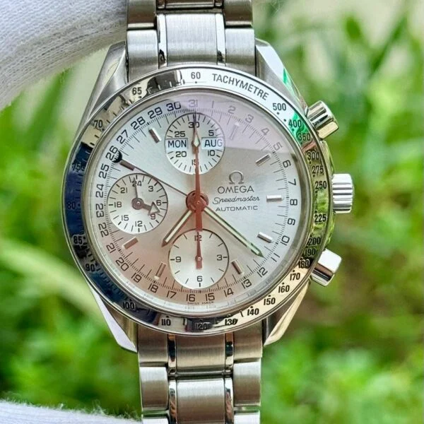 OMEGA Speedmaster Triple Date 3523.30.00 Silver Dial 39mm Automatic Swiss Mens