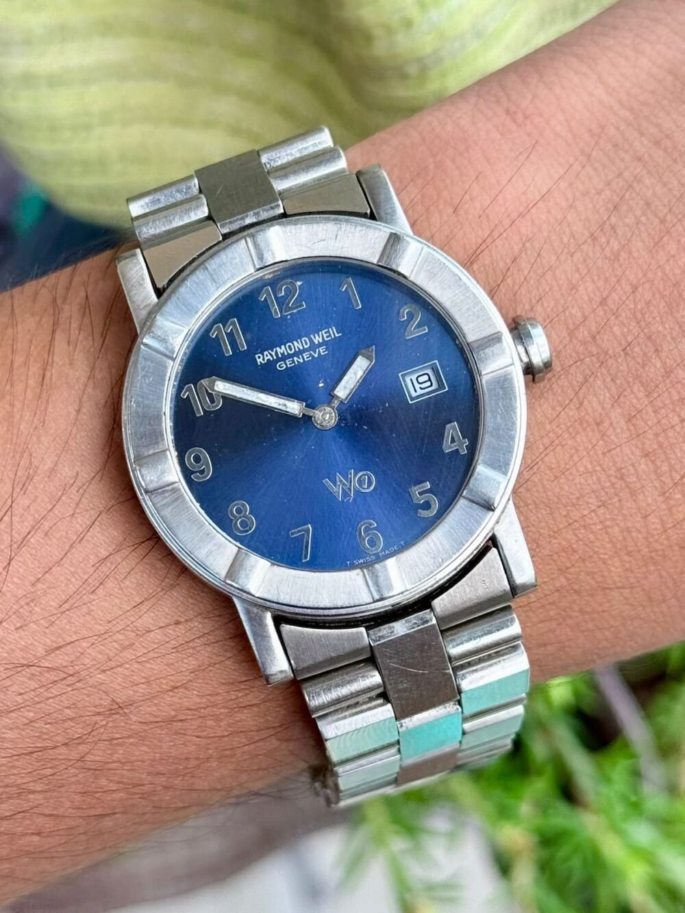 Raymond Weil W1 6000 Blue Dial Steel 36mm Quartz Swiss Mens – photo 2