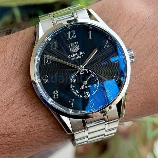 TAG Heuer Carrera Calibre 6 WAS2110 Black Dial 39mm Automatic Swiss Mens