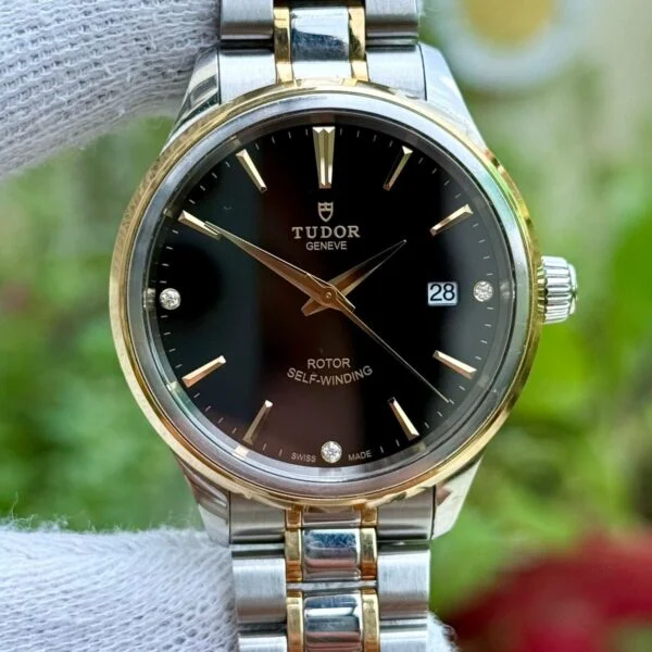 TUDOR Style 12503-0006 Gold 18k/Steel Diamound Automatic Swiss Mens