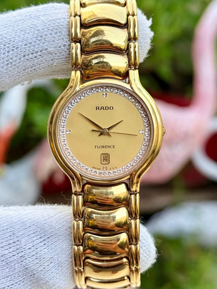 RADO ラドー フローレンス デイト 129.3645.2QZ ゴールド文字盤 RADO ラドー フローレンス デイト 129.3645.2QZ ゴールド文字盤 【公式