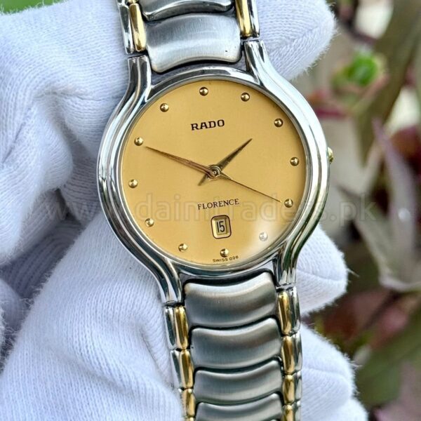 RADO Florence 129.3644.4 Gold Dial Two-Tone 35mm Quartz Swiss Mens