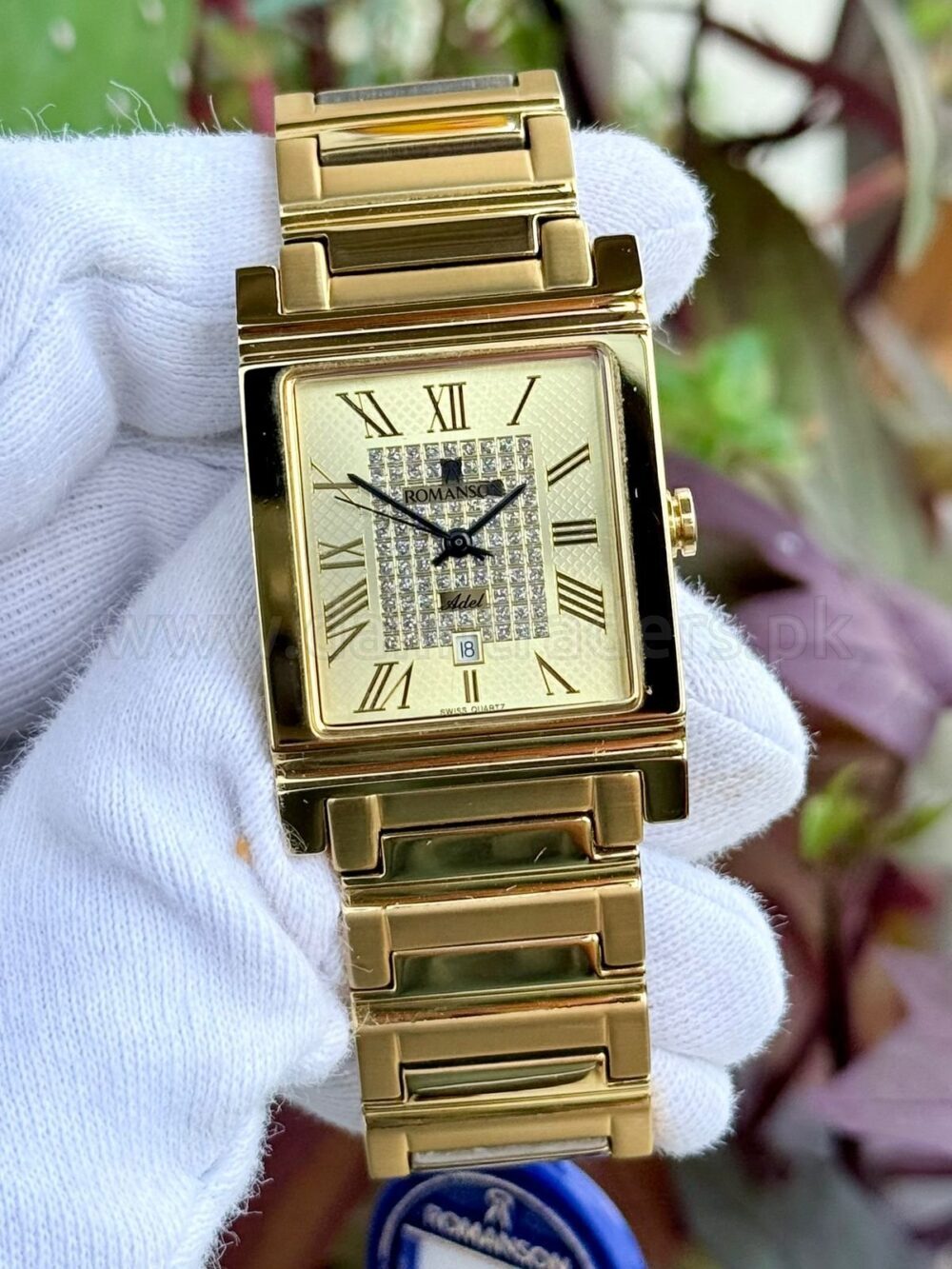 Romanson Tank TM21747 Quartz Mens Swiss