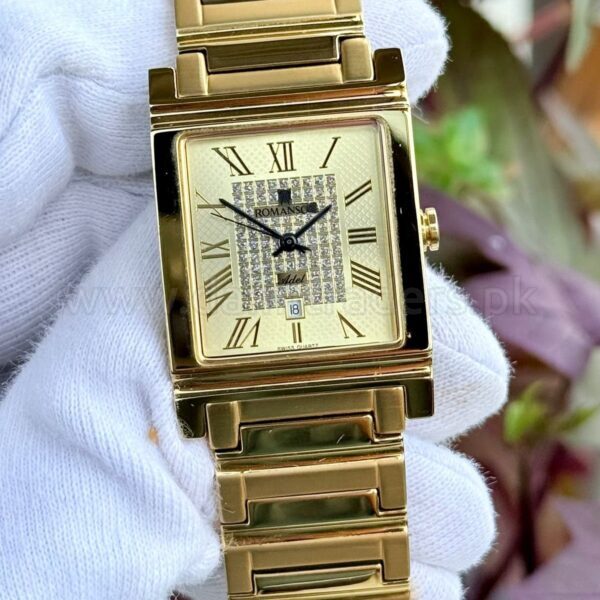 Romanson Tank TM21747 Quartz Mens Swiss