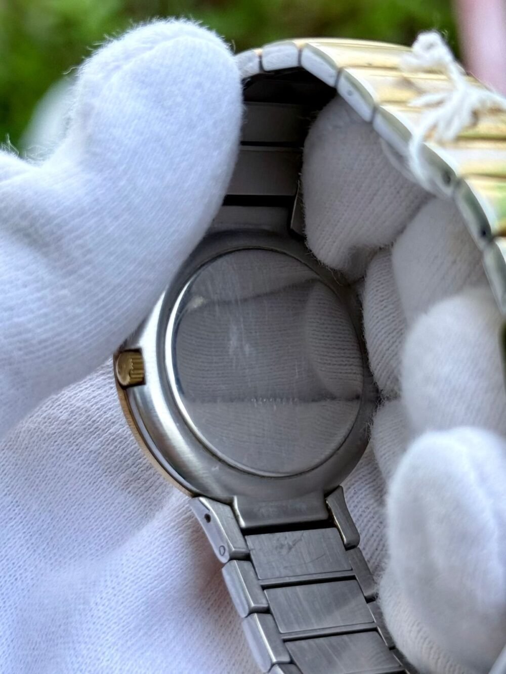 RADO DiaStar 129.6286.3 Black Diamond Dial Gold-Tone 36mm Quartz Swiss Mens – photo 4