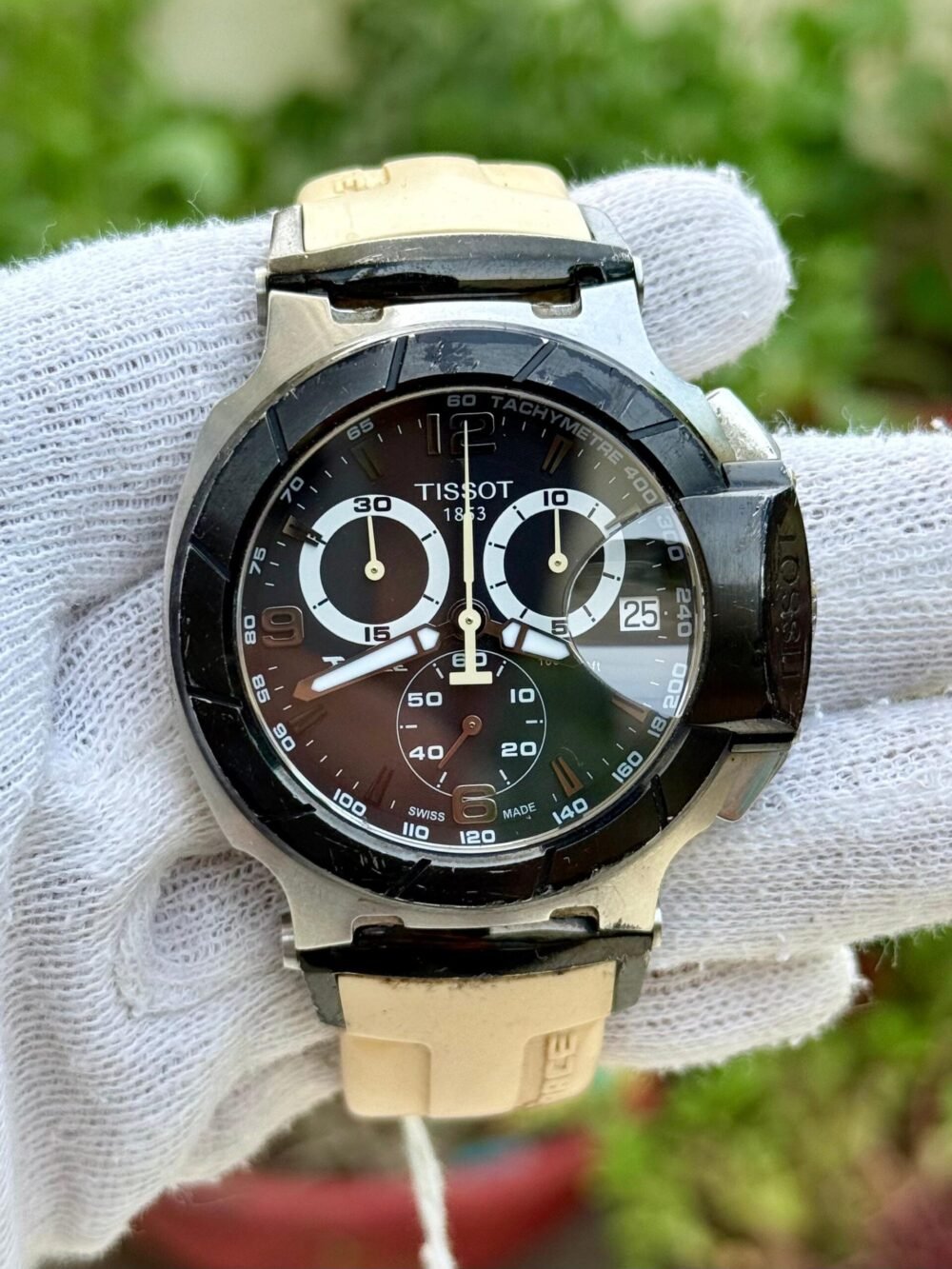 TISSOT T-Race Chronograph T048.417.27.057 Black Dial 41mm Quartz Swiss Mens