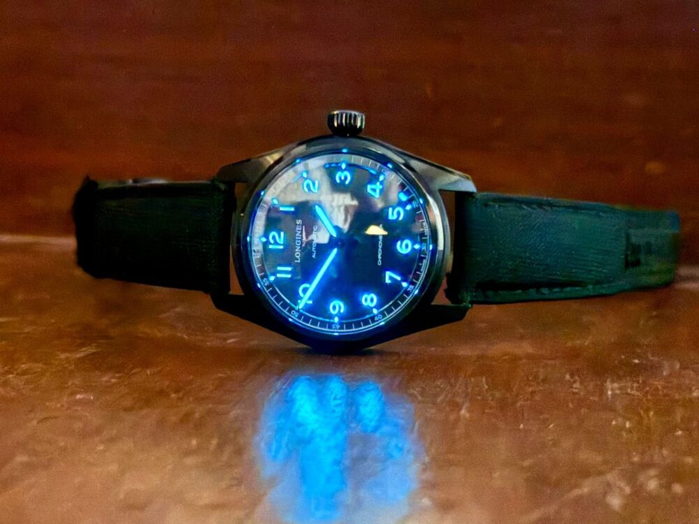 LONGINES Spirit Bucherer Blue L3.810.2.99.2 Black Dial 40mm Automatic Swiss Mens – photo 3