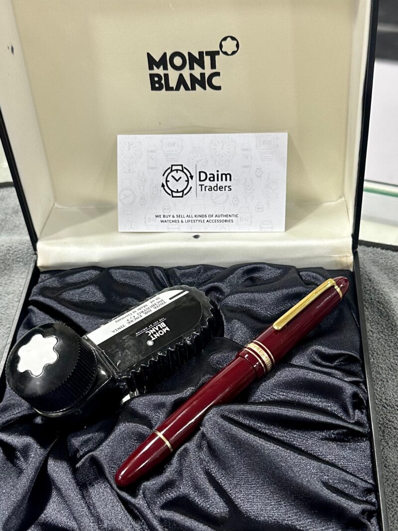 MONTBLANC 146 Rare Burgundy Fountain Pen Germany - Image 4