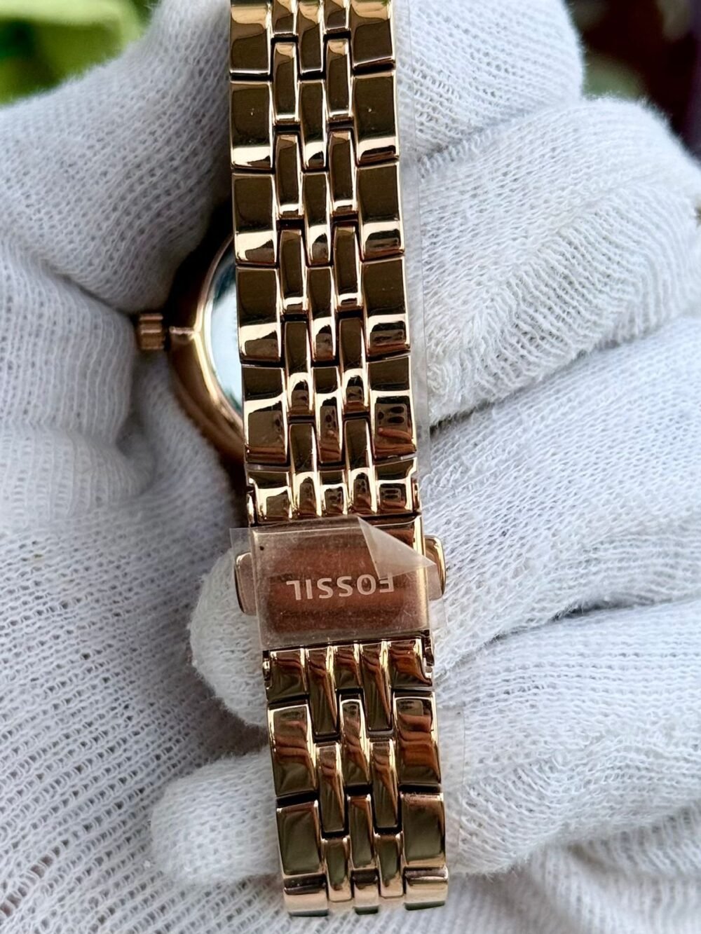 FOSSIL Jacqueline ES3546 Rose Gold Dial Crystal Bezel 38mm Quartz Ladies – photo 3