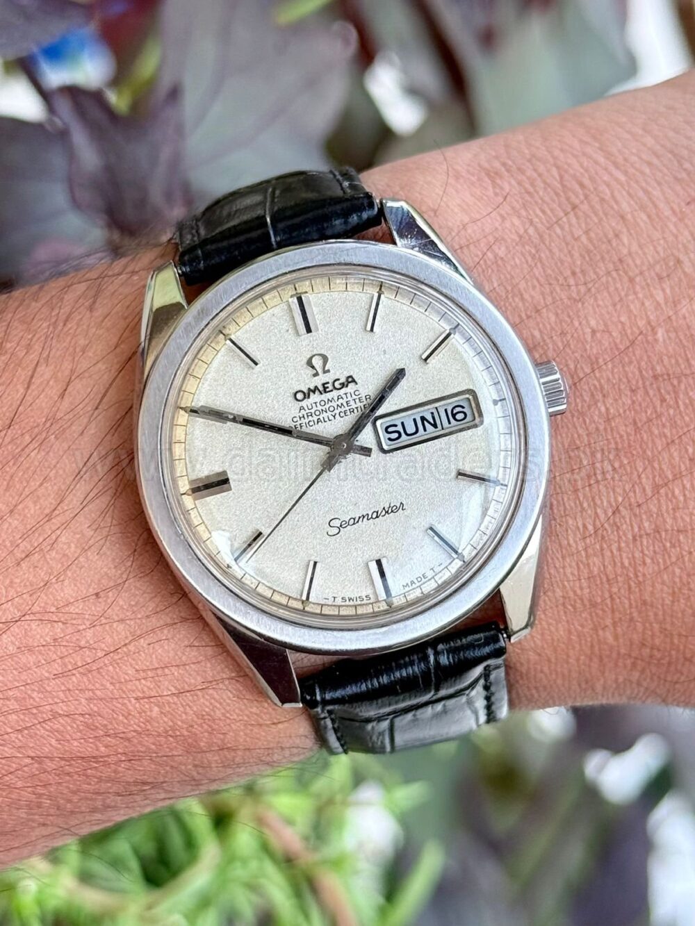 OMEGA Seamaster 166.032 Day-Date Silver Dial Cal 751 Vintage Automatic Swiss Mens – photo 2