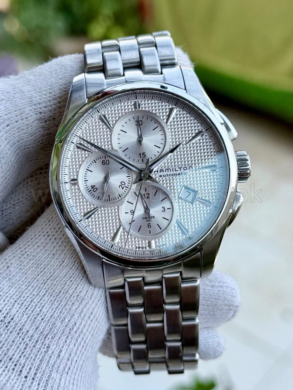 HAMILTON Jazzmaster Chronograph H32596151 Silver Dial 42mm Automatic Swiss Mens