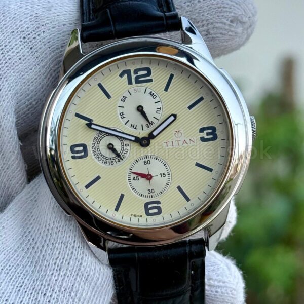 TITAN Calendar NK1585SL05 Quartz Mens