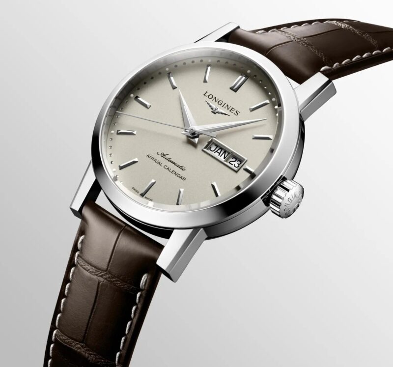 LONGINES 1832 Annual Calendar L4.827.4.92.2 Swiss Mens