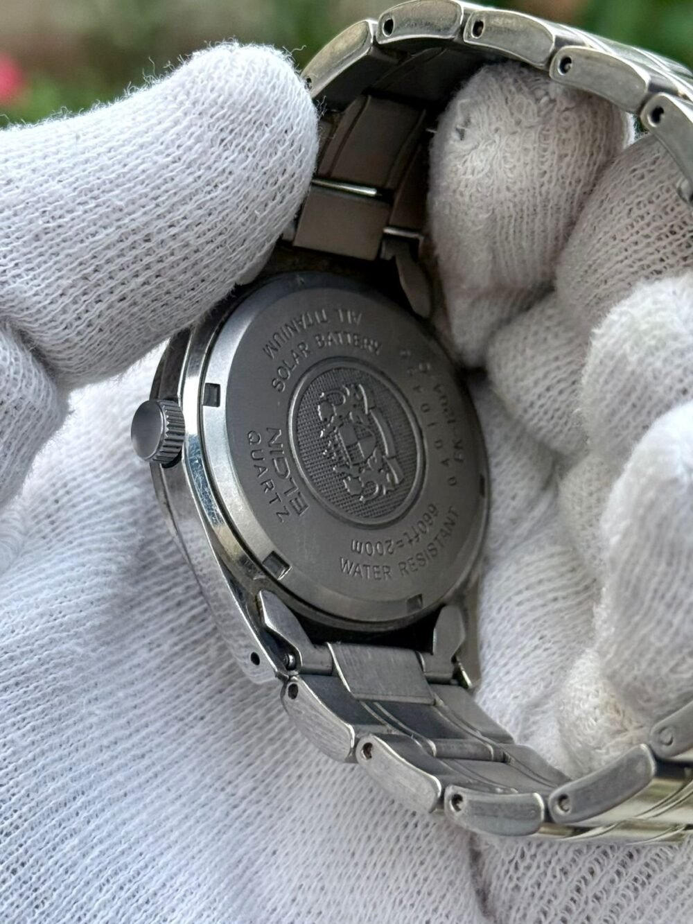 ELGIN Solar Titanium FK102A USA Mens – photo 3