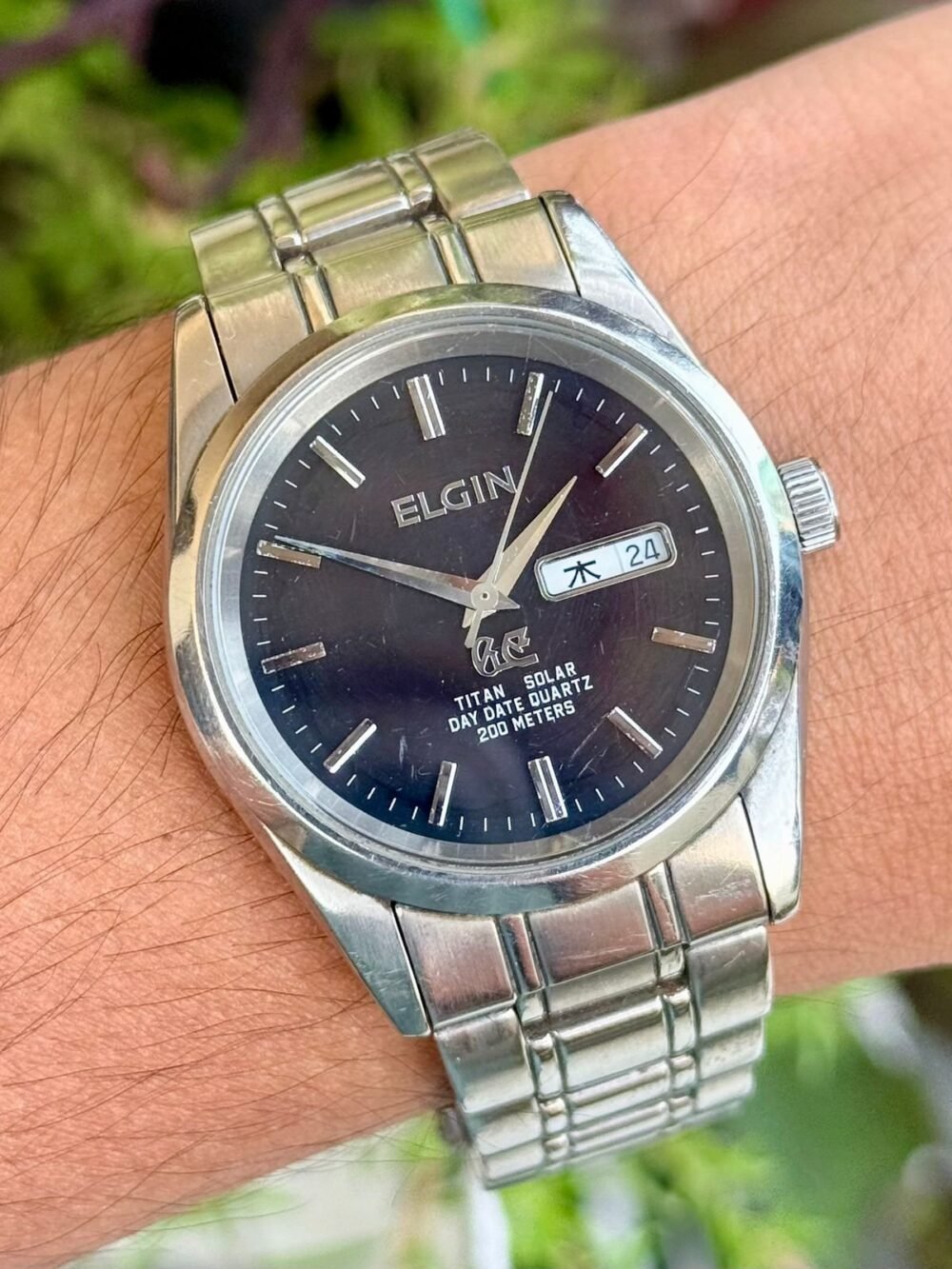 ELGIN Solar Titanium FK102A USA Mens – photo 2