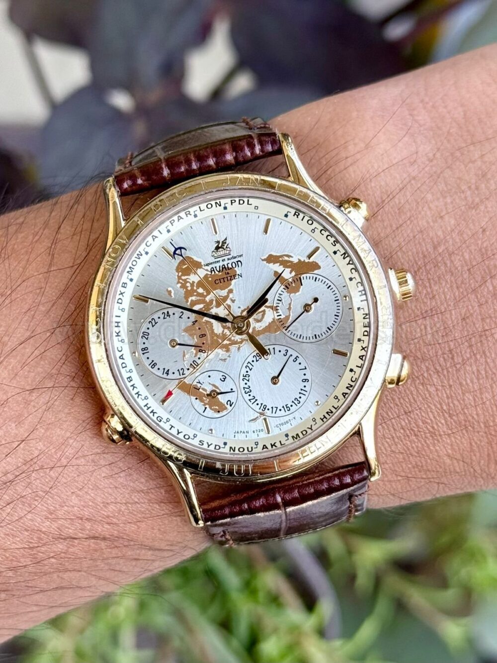 Citizen Avalon World 6720-G7020Y Quartz Mens Japan – photo 2