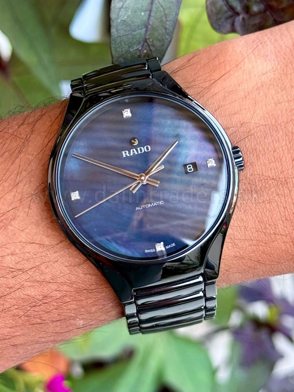 RADO True R27056872 MOP Diamond Dial Black Ceramic 40mm Automatic Swiss Mens