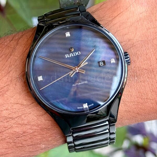RADO True R27056872 MOP Diamond Dial Black Ceramic 40mm Automatic Swiss Mens